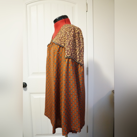 Boho patterned long sleeve blouse - Picture 2 of 5